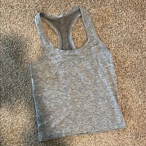 Gray Lululemon Racerback Tank Top Short